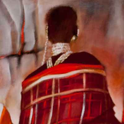 2005 Transform Your Space with Maasai Kraal Art Paintings – A Stunning Cultural Masterpiece