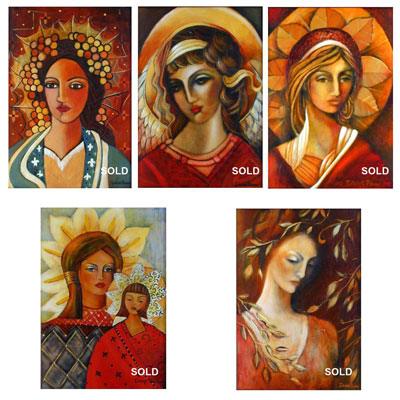 2004. Pink Geranium. Contemporary Symbolic Art. - defineartgifts