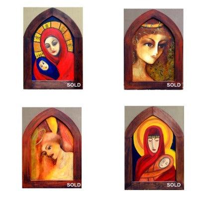 2004. Red Madonna. Modern Icon Paintings. - defineartgifts