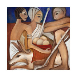 Moroccan Encounter. SA ethnic greeting and note cards - idalet and erica