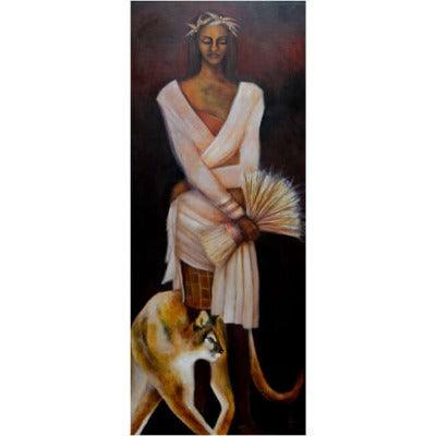 2002. Mountain Lion, a contemporary figurative painting