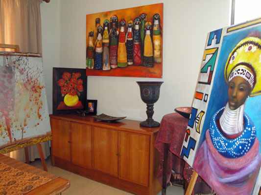 Ndebele woman art inspired gift set