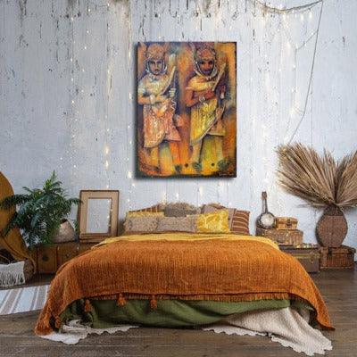 2005. Nigerian Music. Traditional African art. - defineartgifts