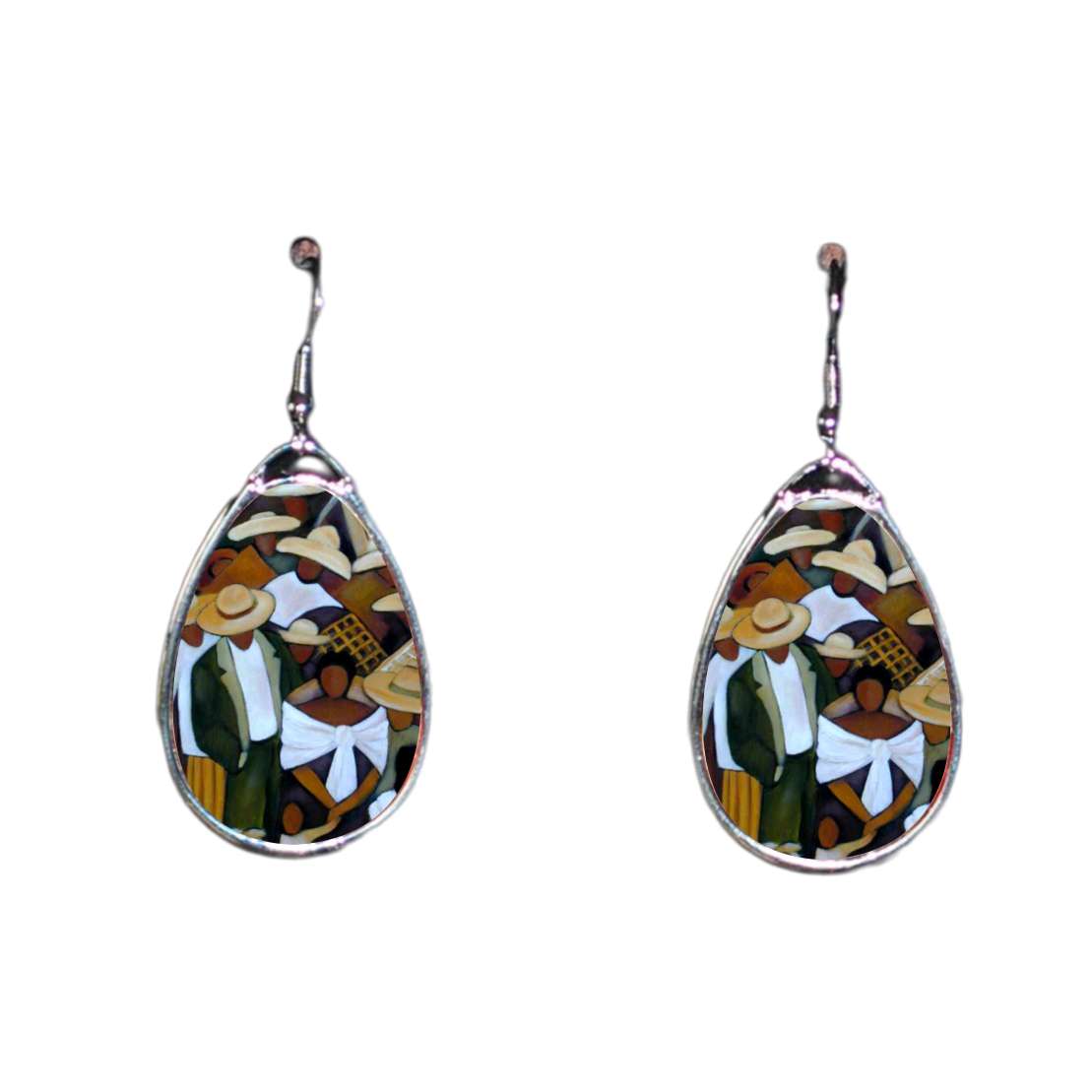 Ode to Diego - unique fine art earrings - idalet and erica