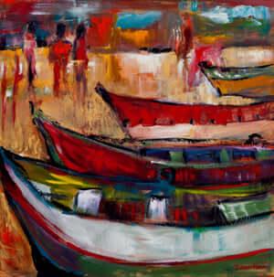 Paternoster. Abstract beach painting