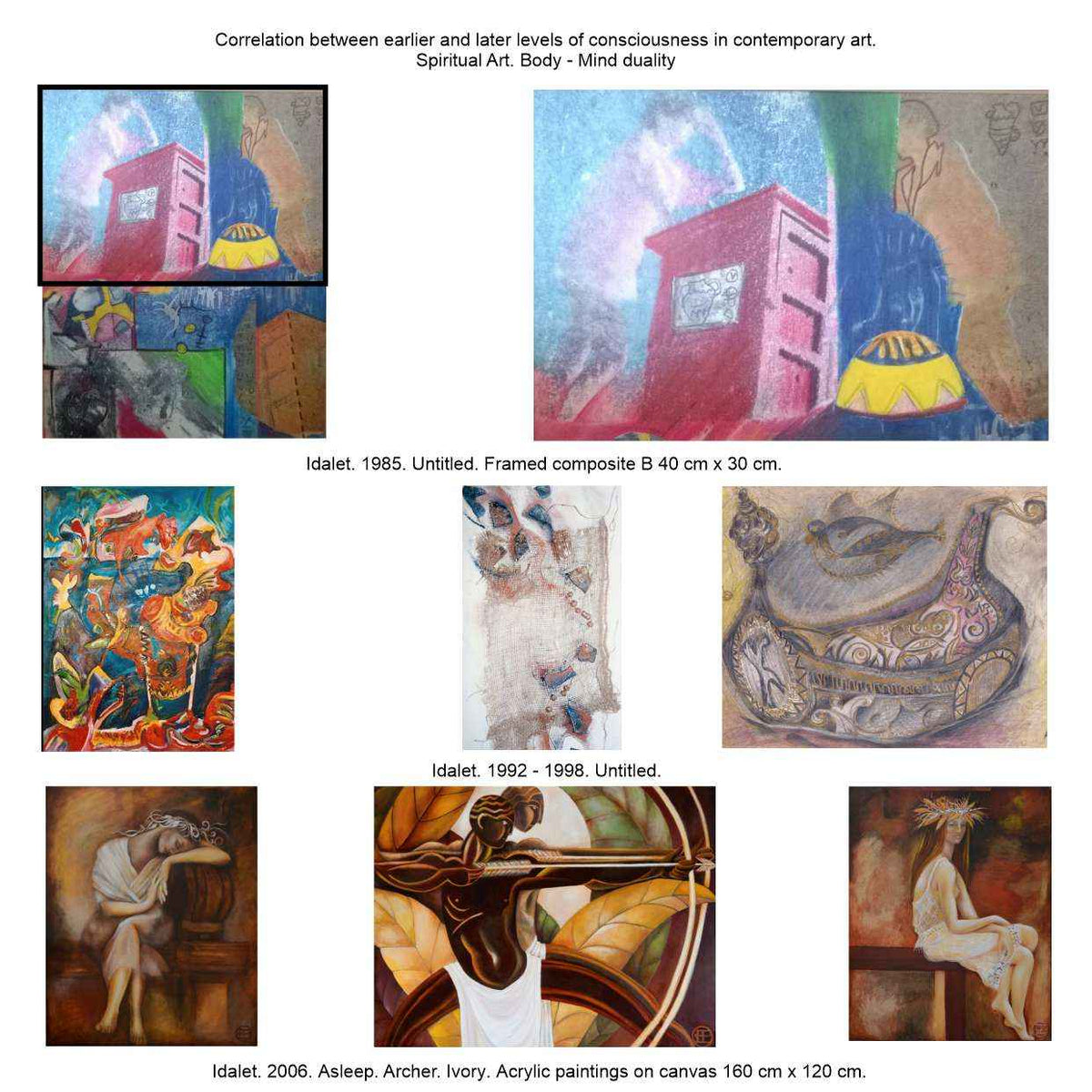 2006 - Ivory - mystical fine art painting of a woman