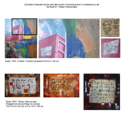 2006 - Tibetan Manuscript - mystical fine artwork on canvas