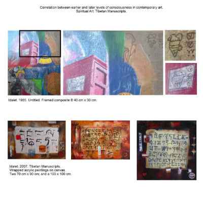 2006 - Tibetan Manuscript - mystical fine artwork on canvas