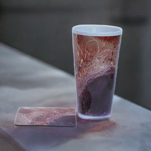 Novelty mugs South Africa. Purple Madness. Artistic mugs exclusive to this gift shop - idaletanderica