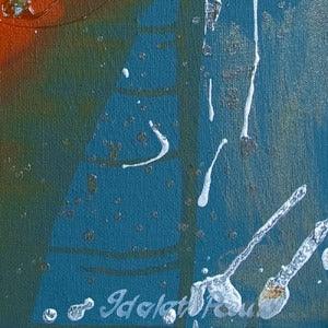 2007. Quick Silver. Dynamic artwork in orange colour. - defineartgifts