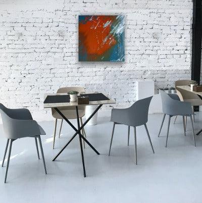 2007. Quick Silver. Dynamic artwork in orange colour. - defineartgifts