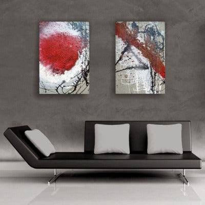 2007. Burst and Red Alert. Contemporary interior design. - defineartgifts