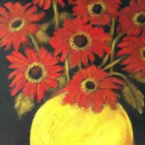 2003 Elevate Your Decor with Our Red Daisies Fine Art Painting