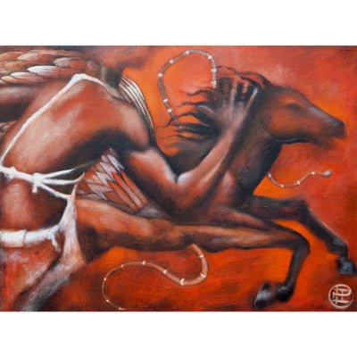 Red Horse. Contemporary Shaman Art.