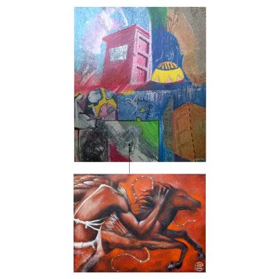 2006. Red Horse. Contemporary Shaman Art. - defineartgifts