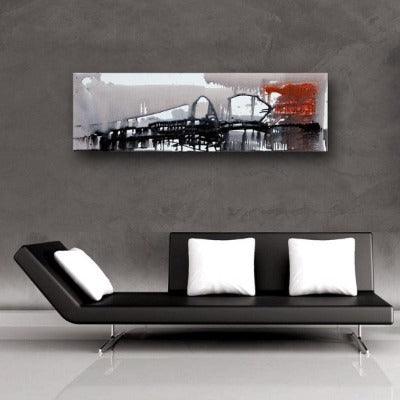 2007. Red Moon. Abstract expressionism art. - defineartgifts