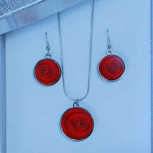 Red roses-Jewellery gift sets for women