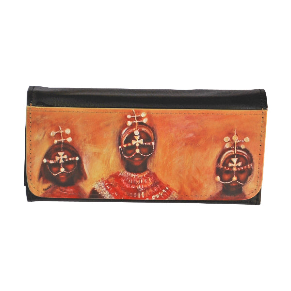 Samburu Girls. Glasses case hard shell. PU Leather - idalet and erica