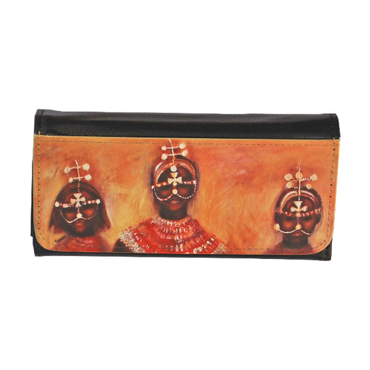 Samburu Girls. Glasses case hard shell. PU Leather - idalet and erica