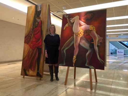 2006 Elevate Your Home with a Stunning Modern Artists Dance Painting