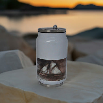 unique South African gifts - Set Sail. A stainless steel can with artwork. - idaletanderica
