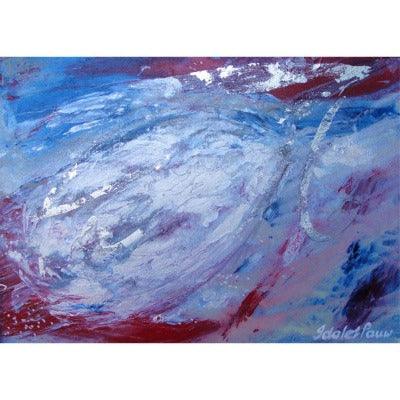 Silver Leaves III. Abstract floral paintings. - idalet