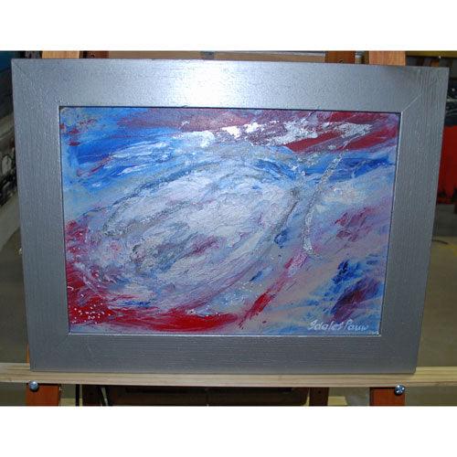2008. Silver Leaves III. Abstract floral paintings. - defineartgifts