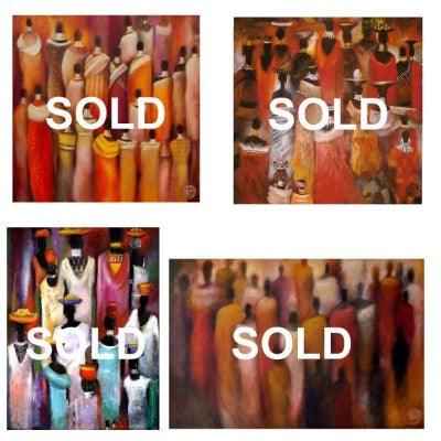 2005 African Heat: Vibrant African Themed Paintings That Enrich Your Space