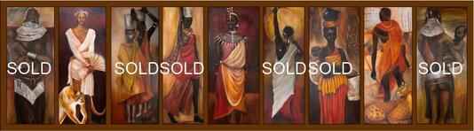 2005 Transform Your Space with Maasai Kraal Art Paintings – A Stunning Cultural Masterpiece