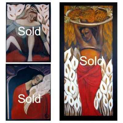 2001 Contemporary Cat Painting: Bast – A Touch of Elegance for Your Home
