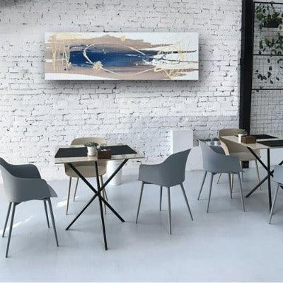 2007. Sushi. Abstract seascape art in azure blue colors. - defineartgifts