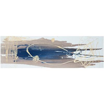contemporary abstract seascapes. Sushi. Abstract seascape art in azure blue colors
