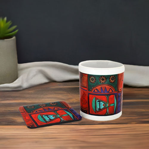 office desk gifts - Train mug for a modern coffee station - idaletanderica