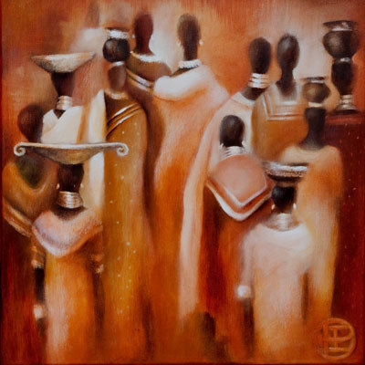 Vivid Memory II African art prints for sale online