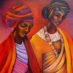 Original South African art portraits - idalet
