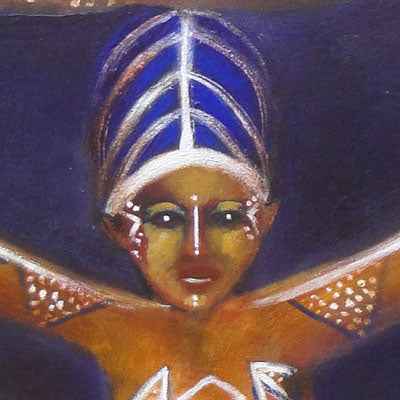 2005 - Traditional painting of a Yoruba Sculpture