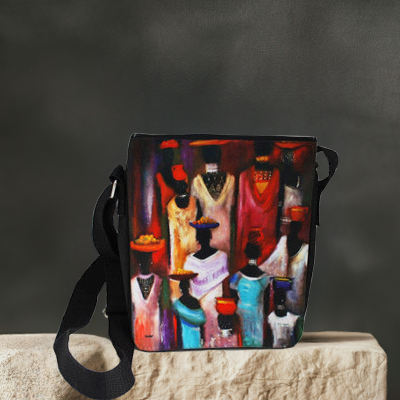 Ancestral Masquerade. Ethnic Sling Bags