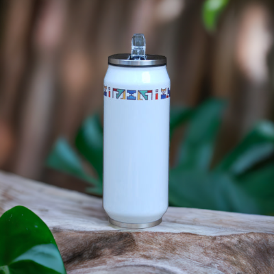 Ndebele - stainless steel tumbler with straw south africa - idalet and erica
