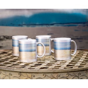 Modern beach house decor First Light seascape - idalet and erica