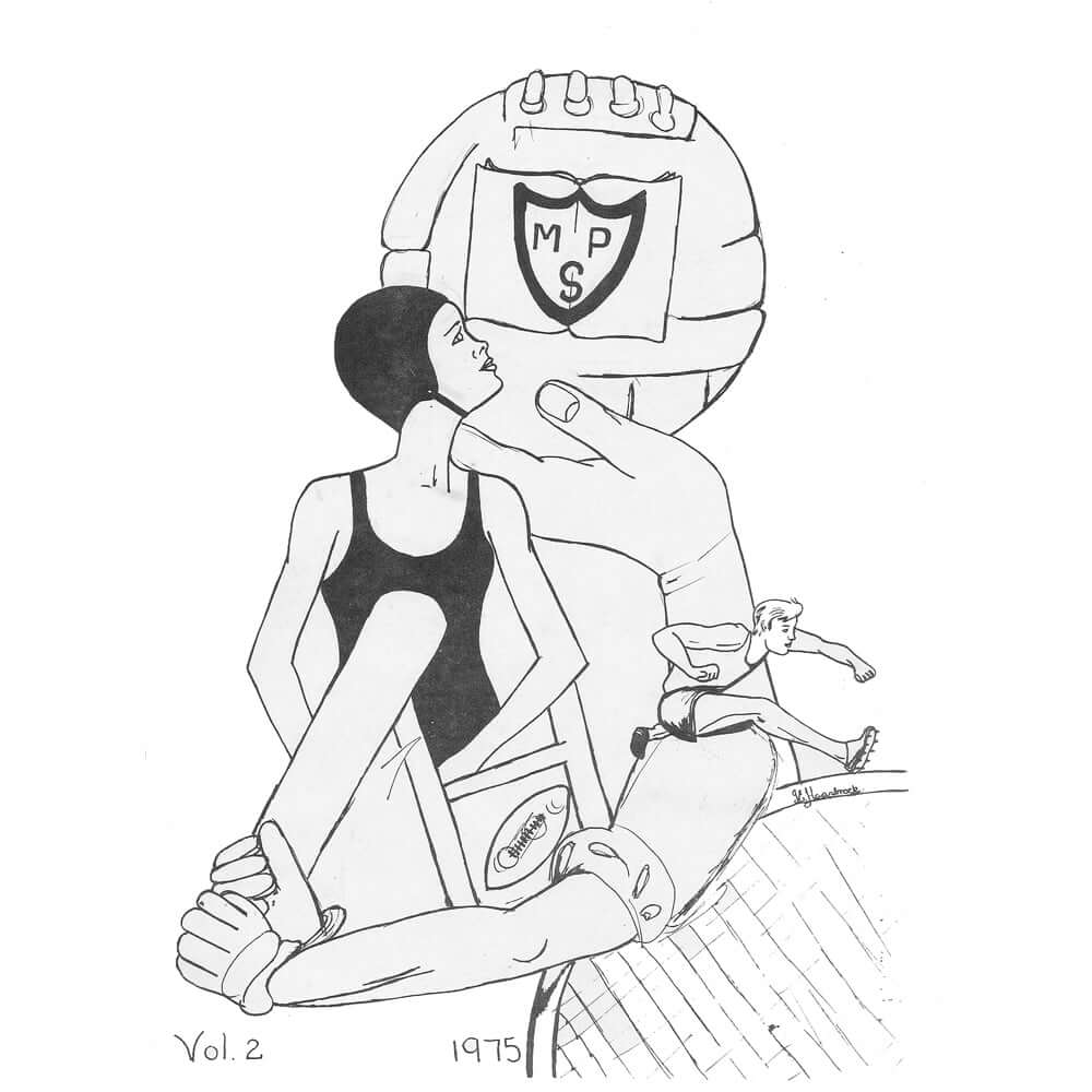 1975 Yearbook Cover Design