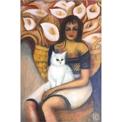 2001 Bast-a contemporary painting of a cat