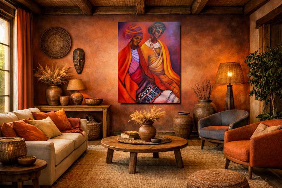 2001 - Xhosa Blanket - original South African art portraits