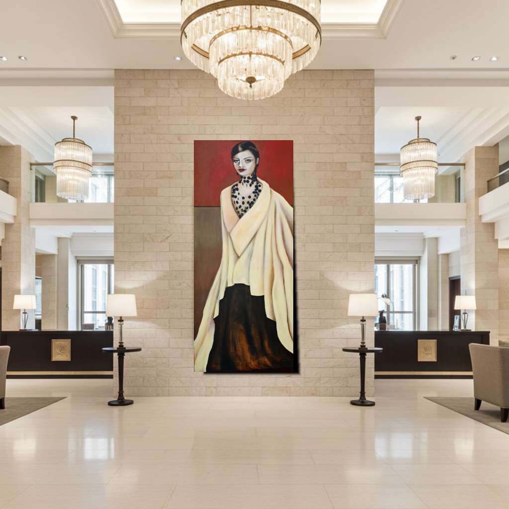 2001 - Babette - large fine art painting of a woman