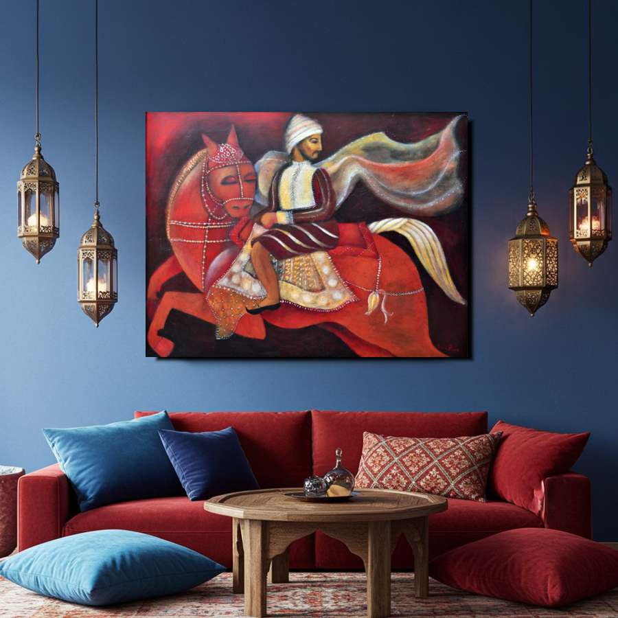 2001 - Dark Horse - a whimsical fine art painting