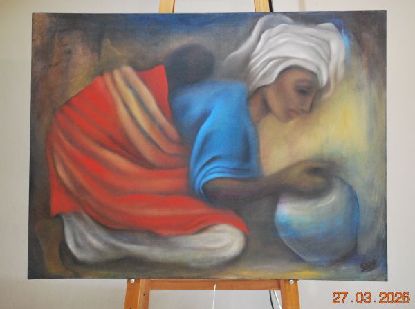 2001 - Sibongele - An ethnic fine art painting - idalet