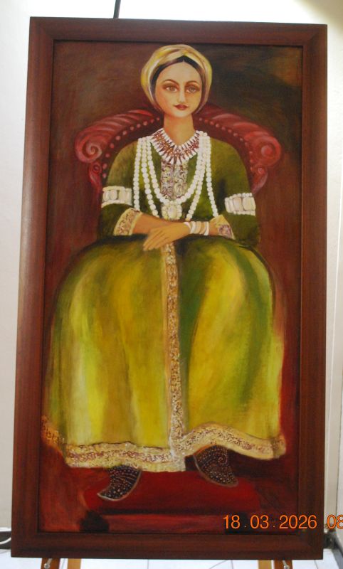 2001 - Turkish Girl - contemporary fine art painting - idalet