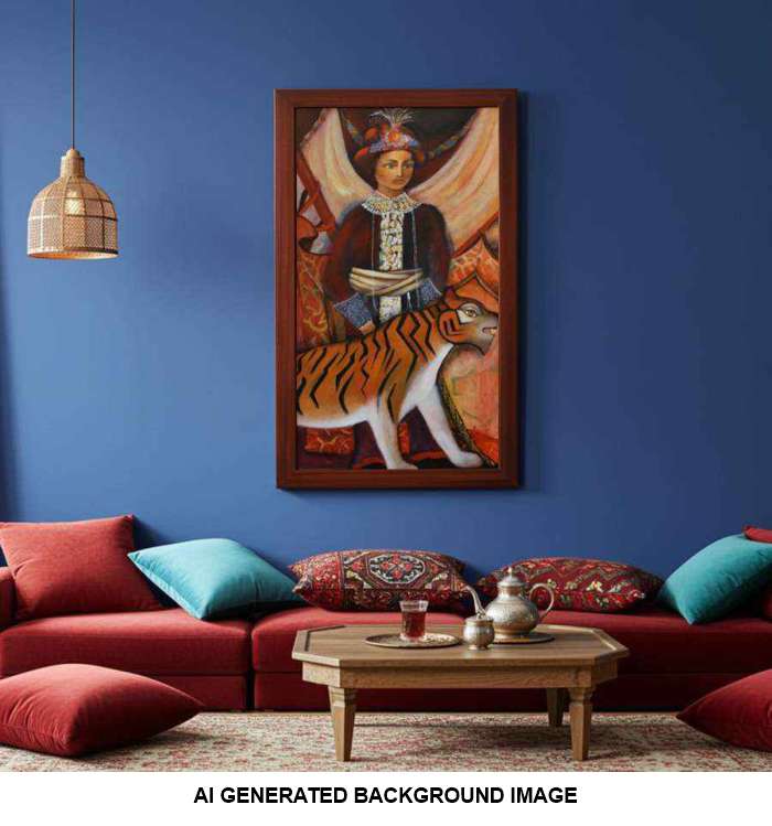 2001 Turkish Prince Portrait Painting - Elevate Your Space with Regal Artistry