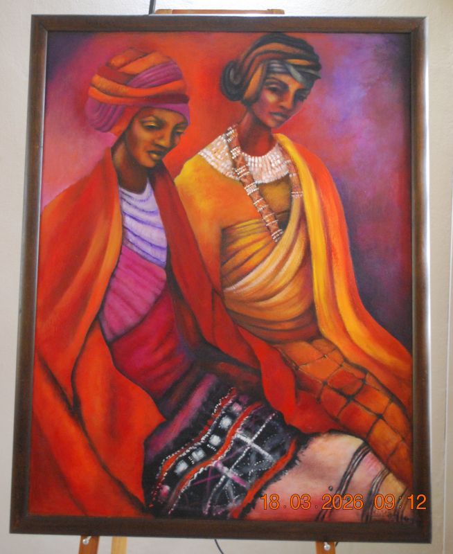 2001 - Xhosa Blanket - original South African art portraits