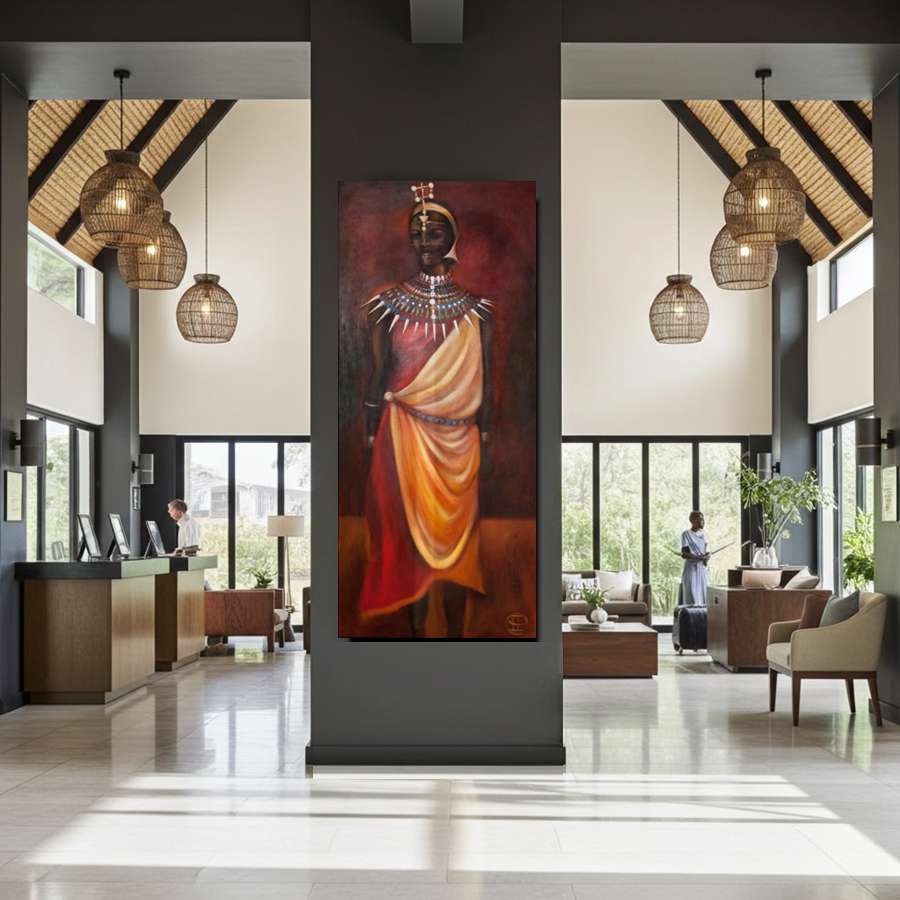 2002 - Maasai Magic - vibrant African art portrait