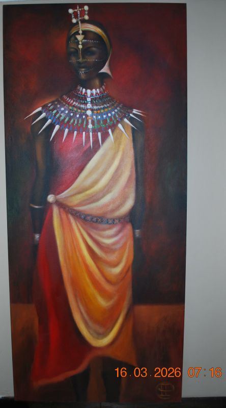 2002 - Maasai Magic - vibrant African art portrait